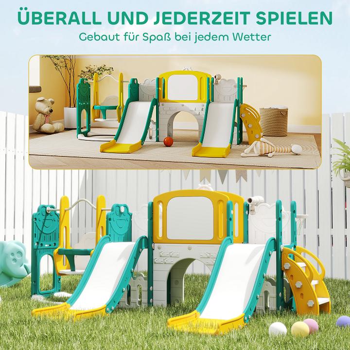Immagine prodotto Aiyaplay Kinderschaukel & Kinderrutsche Set HDPE Gelb