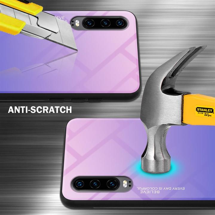 Produktbild Cadorabo TPU 2 Farben Glas Cover (Huawei P30)