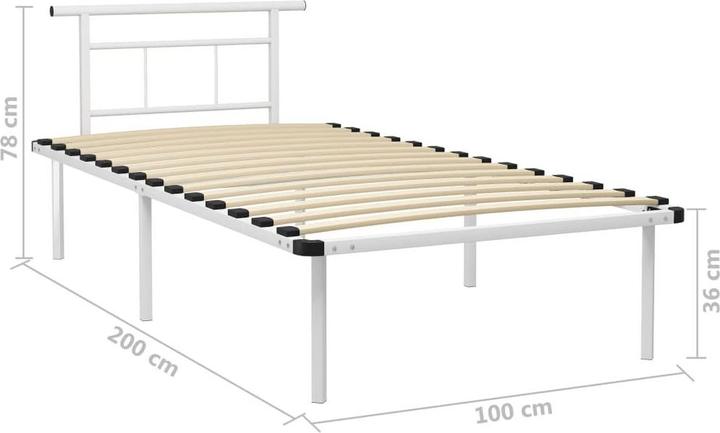 Produktbild vidaXL Bettgestell (100 x 200 cm)