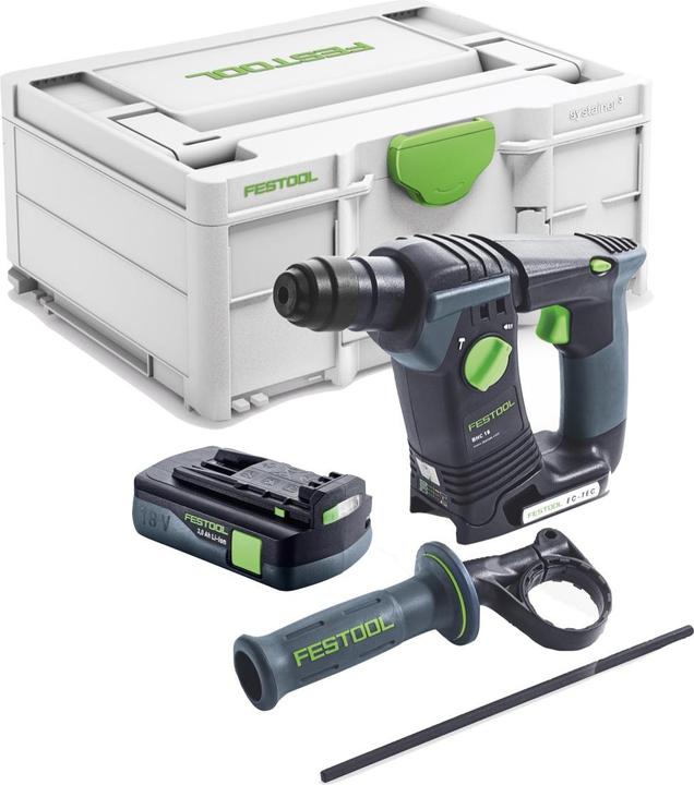 Image du produit Festool BHC 18-Basic marteau perforateur sans fil 18 V 1.8 J SDS Plus Brushless + 1x batterie 3.0