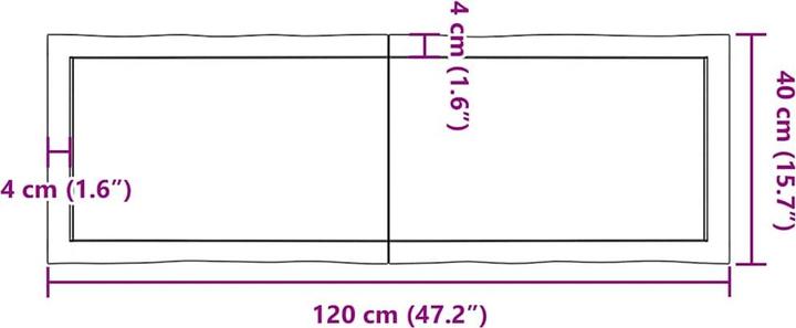 Immagine prodotto VidaXL Aneta (120 x 40 x 4 cm)