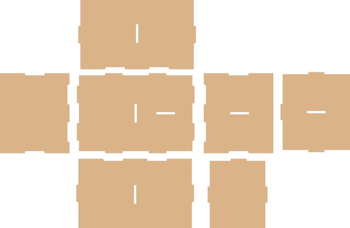 Actual product image Pronty Crafts Flexio "shelf box" (7x)