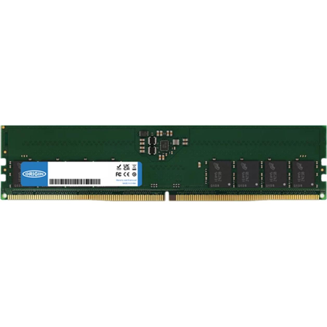 Origin Storage 16GB DDR5 4800MHZ UDIMM 1RX8 (1 x 16GB, 4800 MHz, DDR5-RAM, DIMM), RAM
