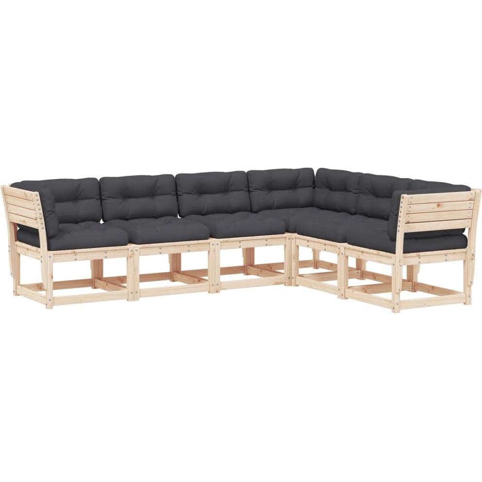 VidaXL, Gartenlounge, 10-tlg. Garten-Lounge-Set mit Kissen