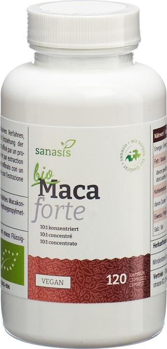 Produktbild Sanasis Bio Maca forte (120 Stück, Kapseln, 72 g)