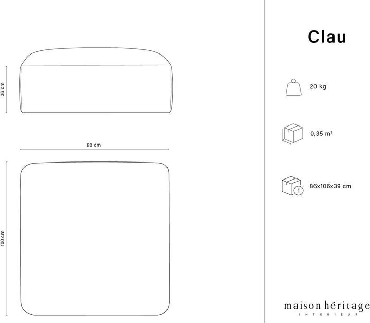 Actual product image Maison Heritage Clau