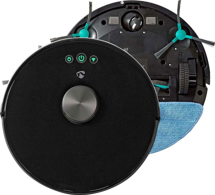 Produktbild Nedis WIFIVCL001CBK- Robotický Vysavač | Laserová navigace | Wi-Fi | Kapacita Sběrné Nádrže: 0.6 l (2000 Pa)