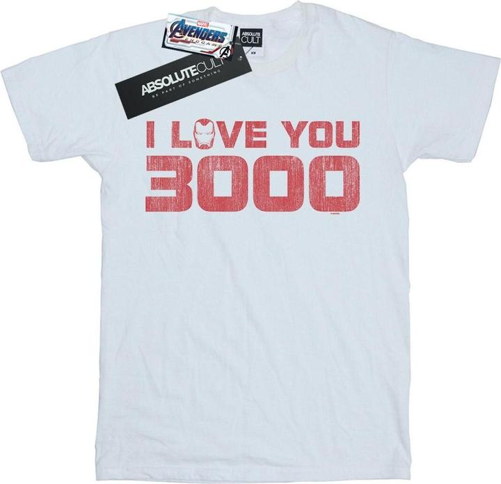 Produktbild Mädchen Avengers Endgame I Love You 3000 Distressed TShirt aus Baumwolle (116)