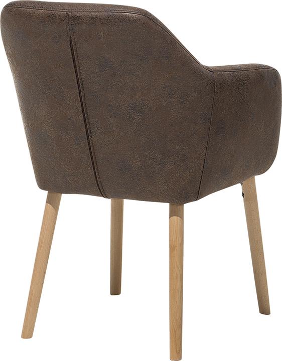 Actual product image Beliani Esszimmerstuhl Kunstleder hellbraun YORKVILLE