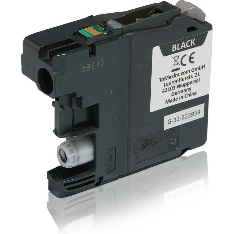 Inkadoo, Druckerpatrone, Druckerpatronen kompatibel zu Brother LC-127XLBK Tintenpatrone, schwarz Schwarz (BK)