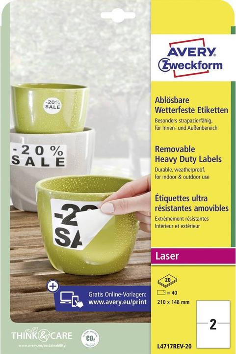 Immagine prodotto Avery Etichette resistenti alle intemperie