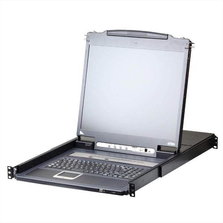 Produktbild Aten CL5716IN CH KVM over IP Switch 16-Port 19"-LCD (PS/2-USB VGA) CH-Layout