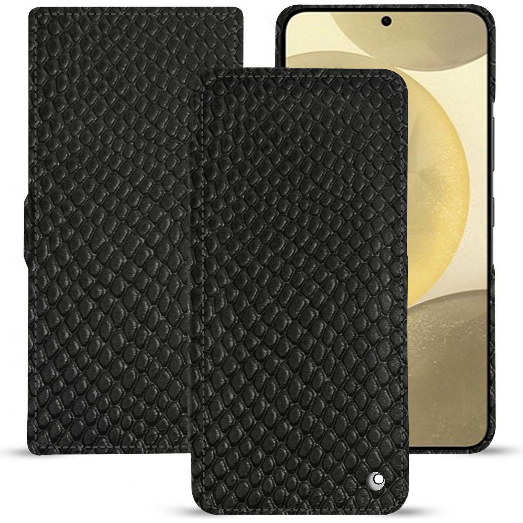 Noreve Lederschutzhülle horizontal (Samsung Galaxy S24+), Smartphone Hülle, Schwarz