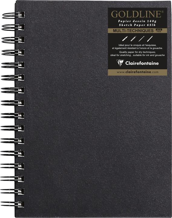 Produktbild Clairefontaine Trockene Techniken (A5, Harter Einband)