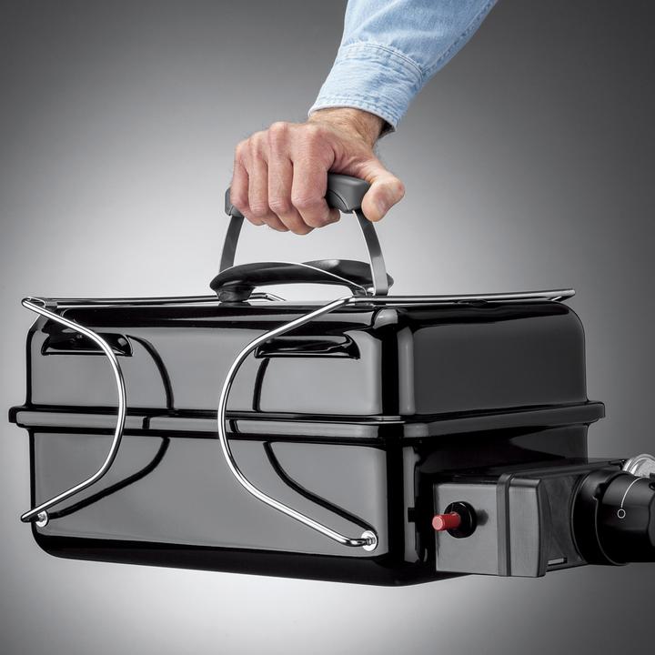 Actual product image Weber Go-Anywhere Gas Barbecue - 41x26 cm - Roestvrijstalen branders - Gasregelkop - Incl. deksel (2.10 kW)