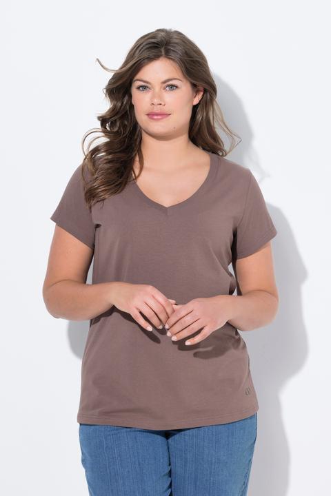 Immagine prodotto Laurasøn T-shirt con scollo a V, mezze maniche e OEKO-TEX Made in Green (44, 46)