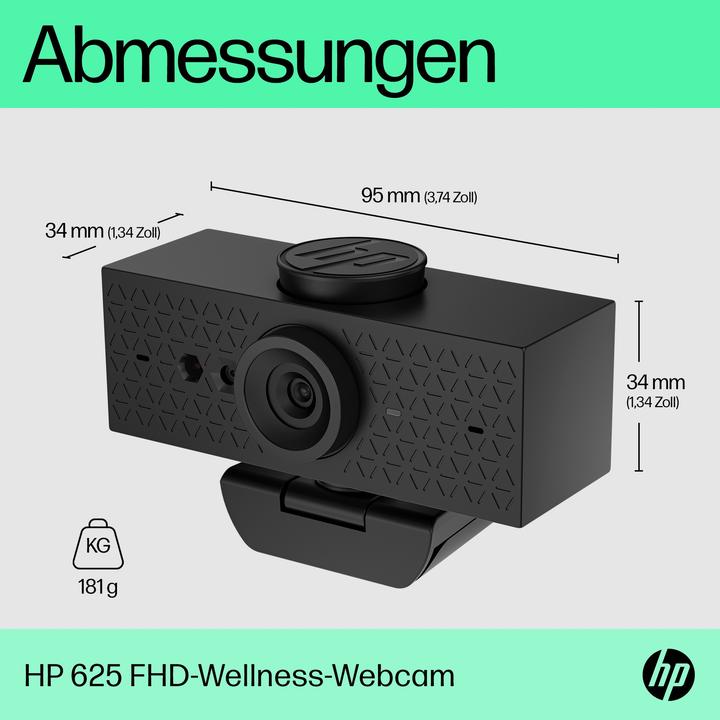 Actual product image HPE 625 Fhd webcam (4 Mpx)