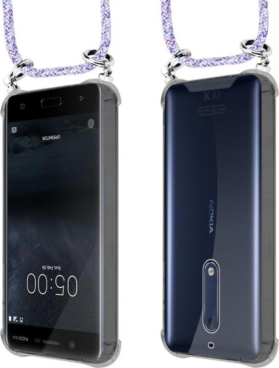 Produktbild Cadorabo TPU Handy Kette SILBER Cover