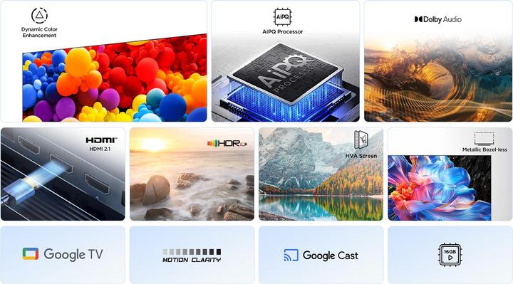 Image du produit TCL 50P6K (50", LED, 4K, 2025)