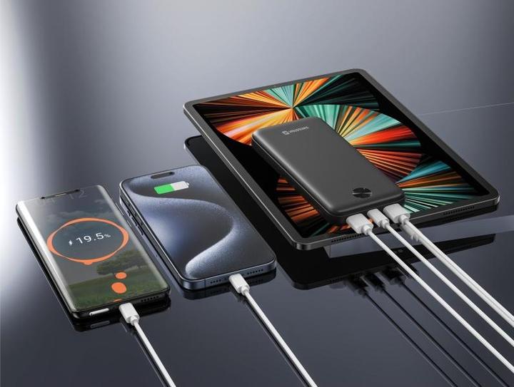 Actual product image Swissten Power Bank 10000 Mah Worx Pro Black (10000 mAh, 10.50 W, 37 Wh)