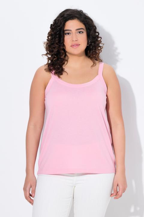 Immagine prodotto Ulla Popken Top smanicato con modal, scollo rotondo e spalline sottili (54)