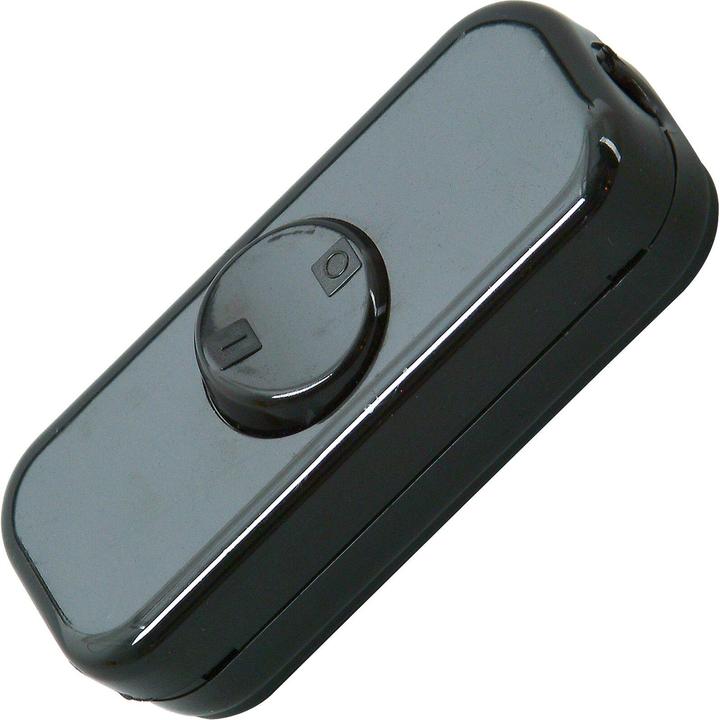 Actual product image Kopp Cord switch 2-pole with rocker 250Volt black