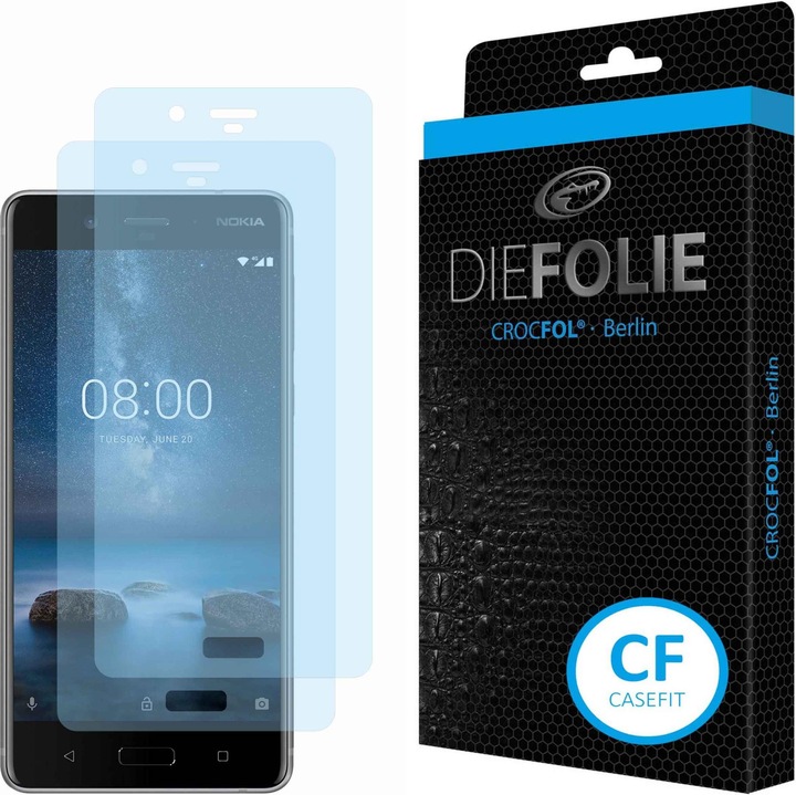 Produktbild Crocfol Die Folie (2 Stück, Nokia 8)