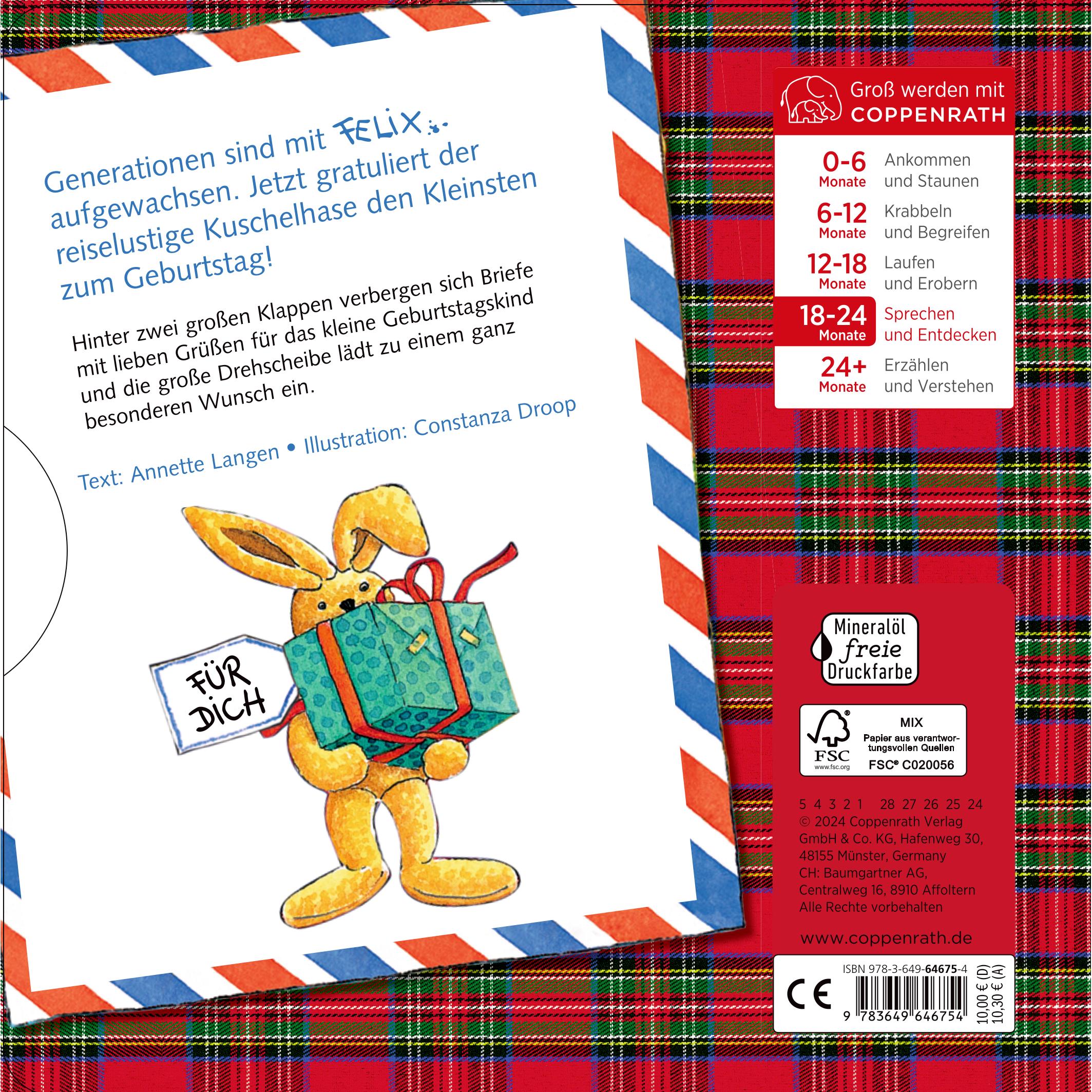 Thumbnail - Erste Geburtstagspost von Felix, Kinderbücher von Annette Langen, Constanza Droop