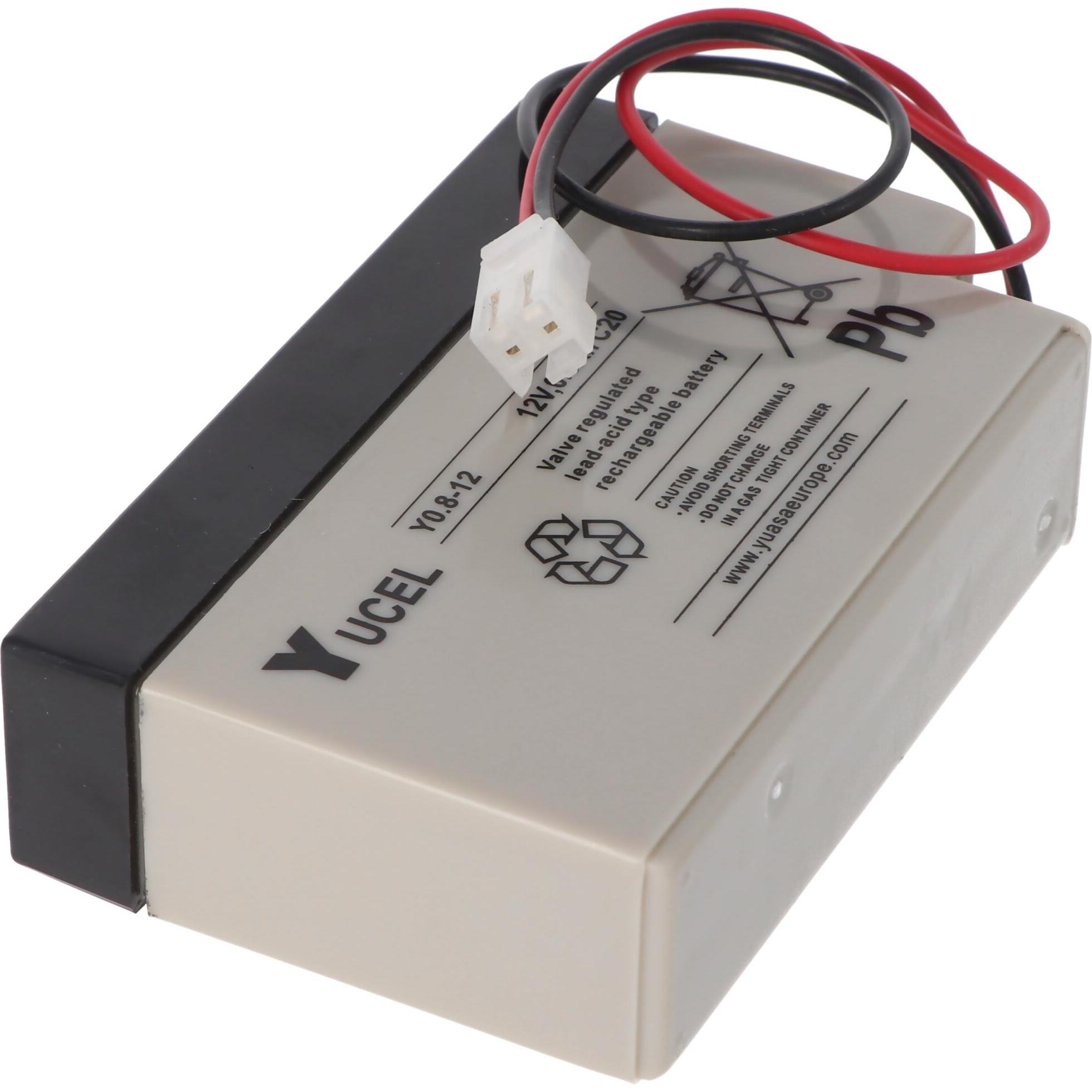 Thumbnail - Yuasa Akku Y0.8-12, mit JST-Stecker (12 V, 800 mAh)