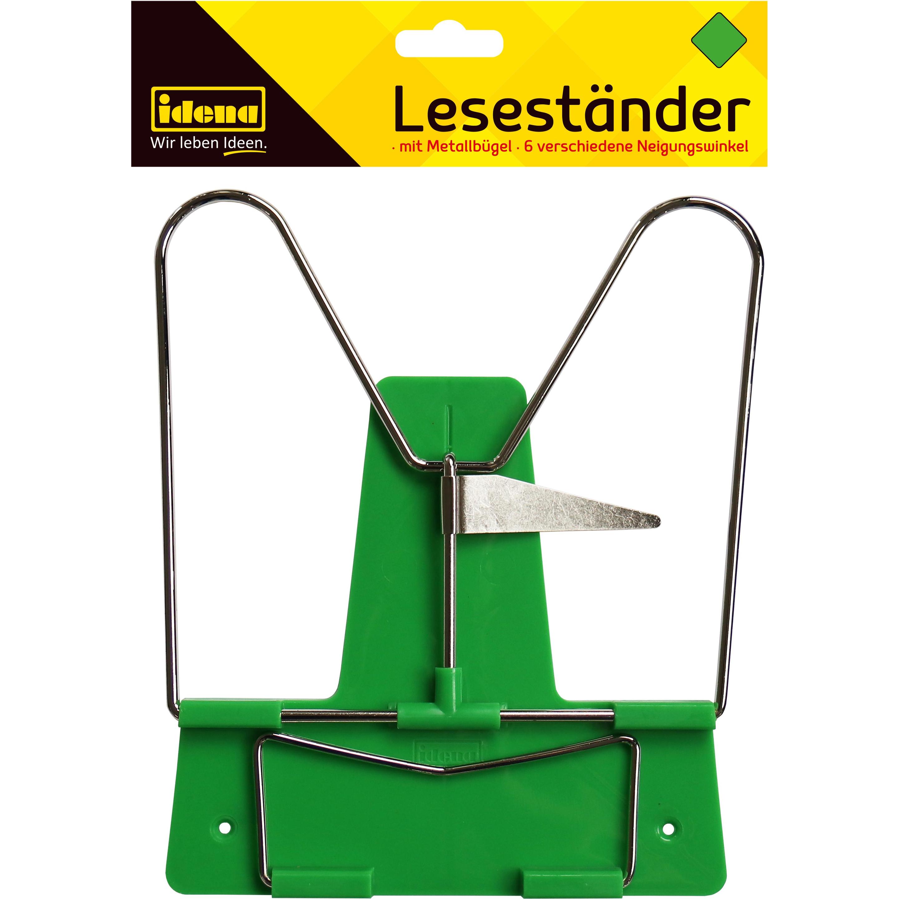 Thumbnail - Idena, Schreibtisch Accessoire, Leseständer mit Metallbügel grün
