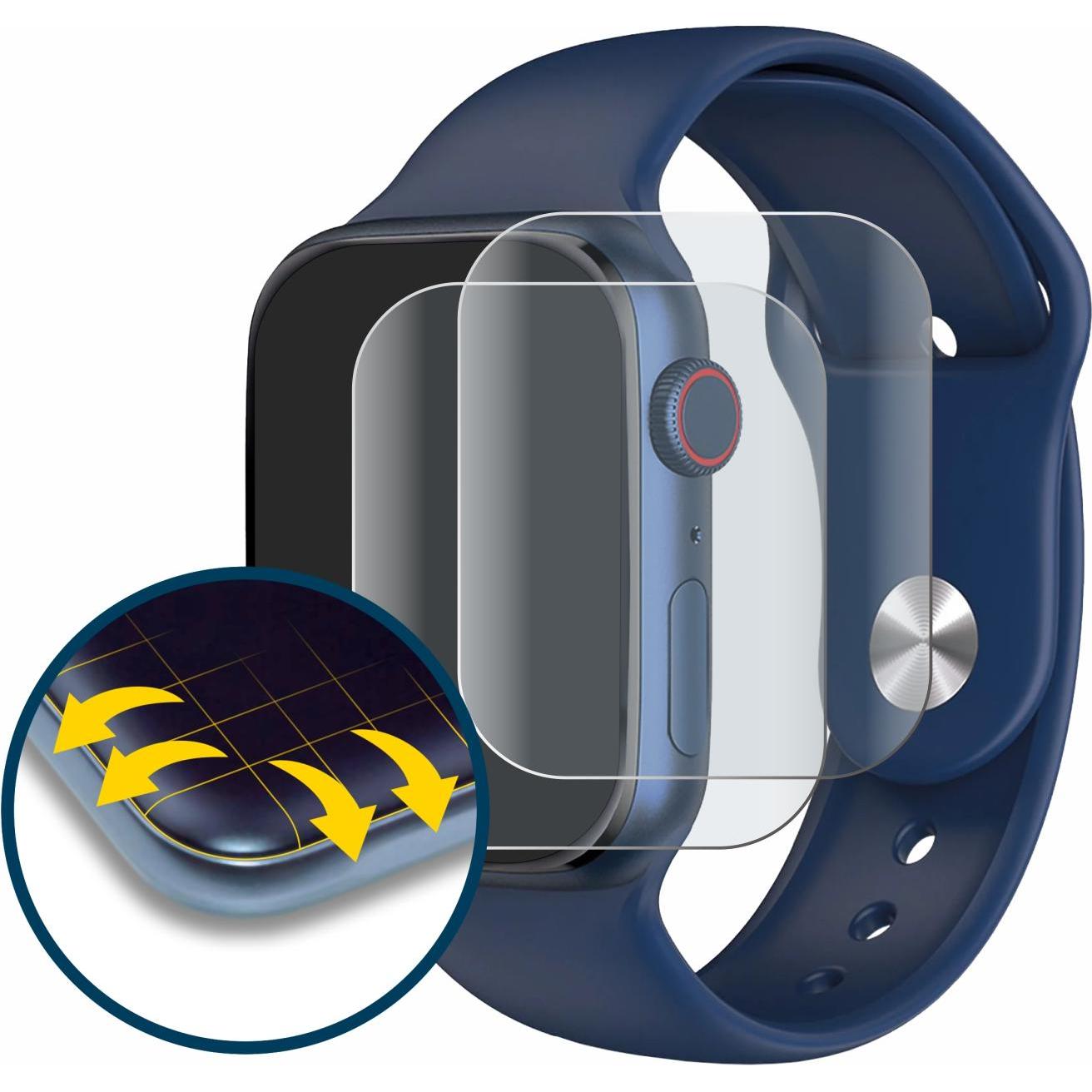Thumbnail - BROTECT Fullscreen Schutzfolie Displayschutz Folie Matt Entspiegelungsfolie, Smartwatch Schutzfolie, Schwarz