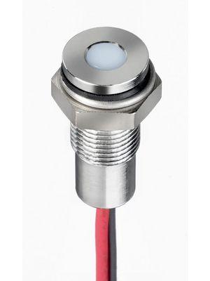 Produktbild RS PRO 6mm flush IP67 sealed chrome LED,wht 12V