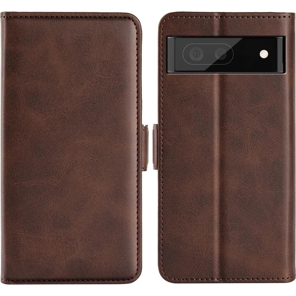 Thumbnail - Screenguard Google Pixel 6a CardLounge Lederhülle (Google Pixel 6a), Smartphone Hülle, Braun
