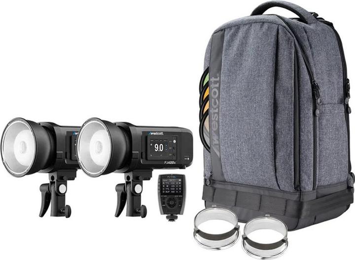 Produktbild Westcott FJ400 II Strobe 2 Light Backpack Kit with FJ X3 M Universal Wireless Trigger (Set, 400 Ws)