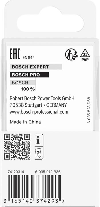 Immagine prodotto Bosch Professional Zubehör Fresa per arrotondare, 6 mm, R1 6,3 mm, P 25,4 mm, L 13,1 mm, G 54 mm