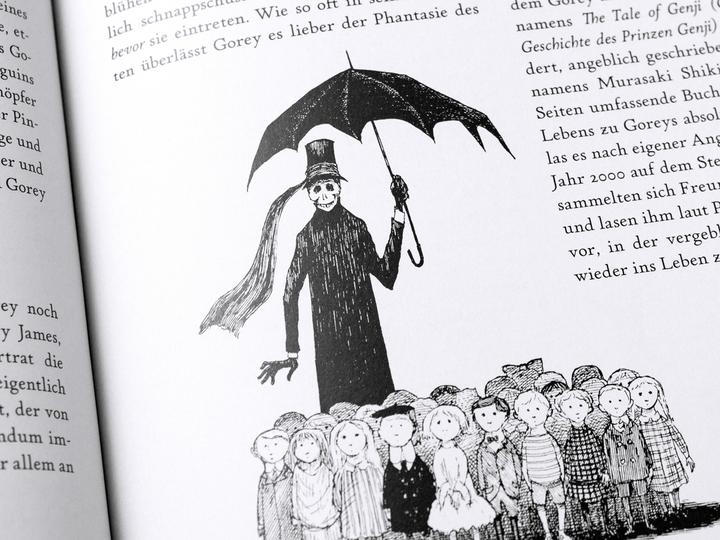 Actual product image Edward Gorey – Grossmeister des Kuriosen (German, Edward Gorey, Oliver Schmitt, Walter Moers, 2024)