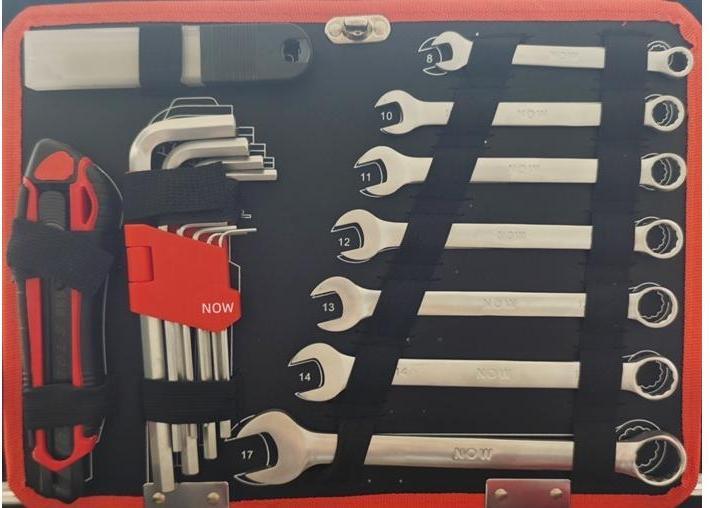 Productafbeelding Nordwest Gereedschapsassortiment 105 stuks in aluminium frame Koffer NU (105 onderdelen)