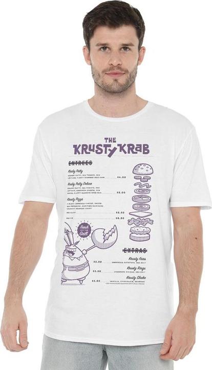 Produktbild Spongebob Squarepants Krusty Krab Menu TShirt (4XL)