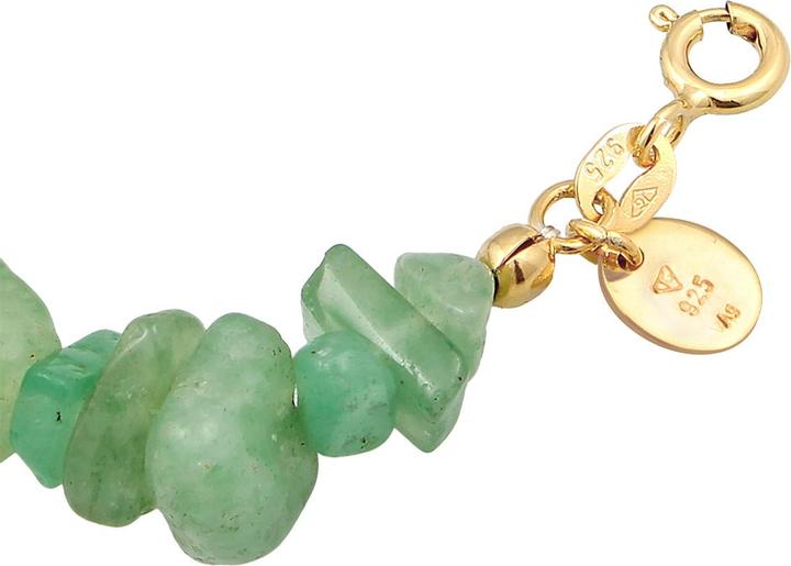 Immagine prodotto Elli Bracciale con pietre preziose, organico (16 cm, Plastico, Argento 925 placcato oro, Avventurina)