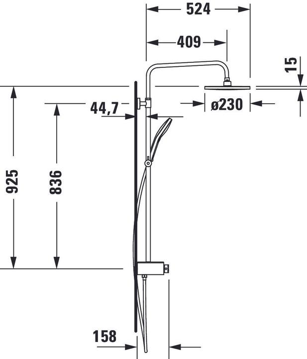 Actual product image Duravit Shower Systems Shower system