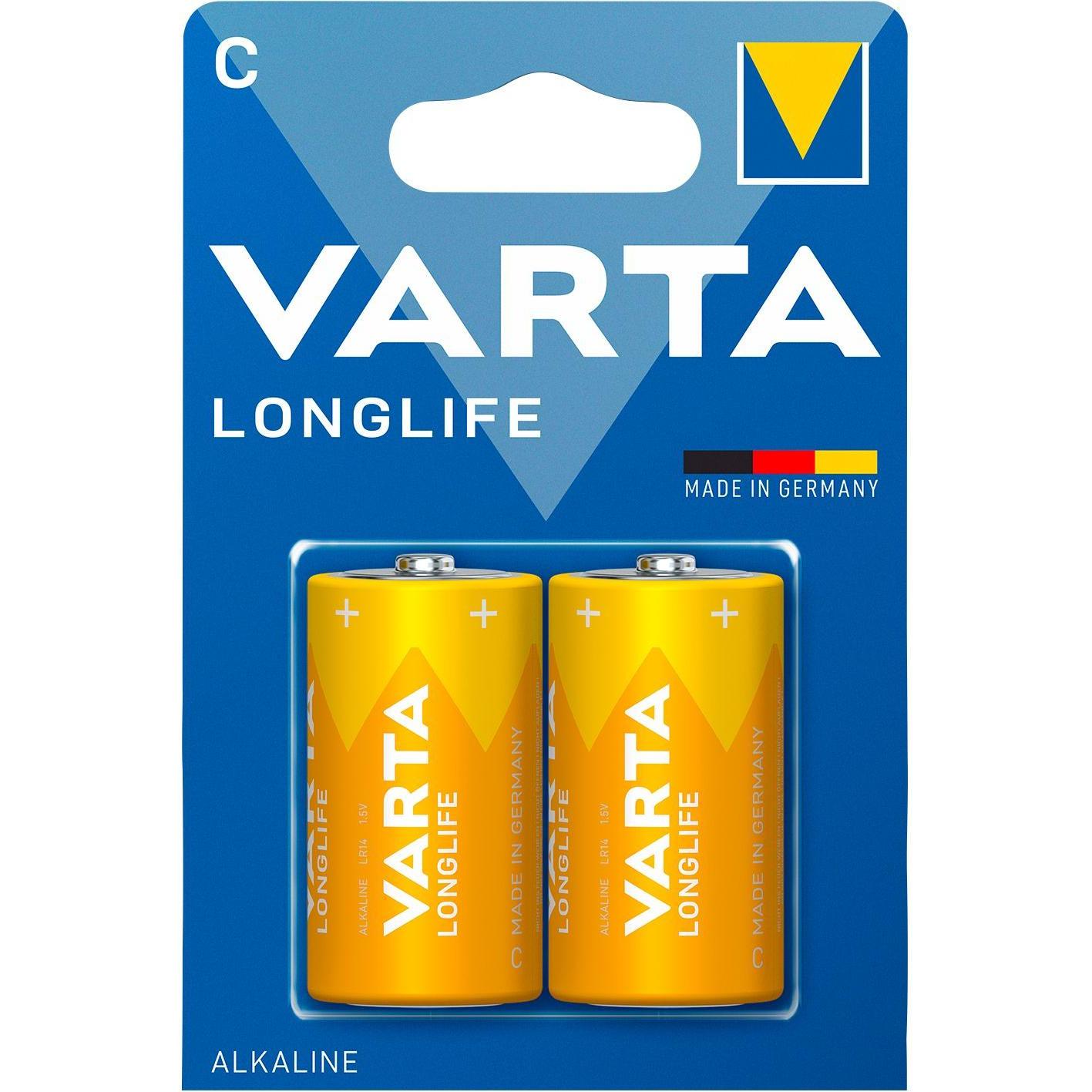 Varta Longlife (2 Stk., C, 7600 mAh), Batterien + Akkus