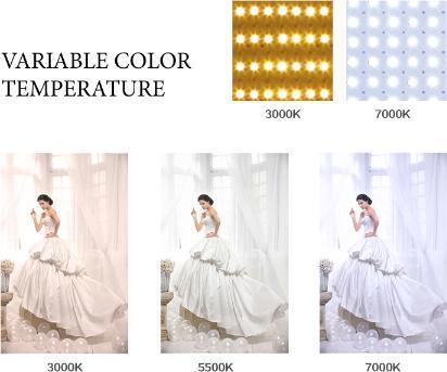 Produktbild Falcon Eyes Bi-Color LED Ringlampe Dimmbar DVR-300DVC auf 230V