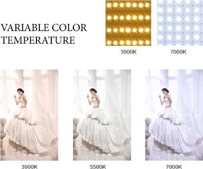 Produktbild Falcon Eyes Bi-Color LED Ringlampe Dimmbar DVR-300DVC auf 230V
