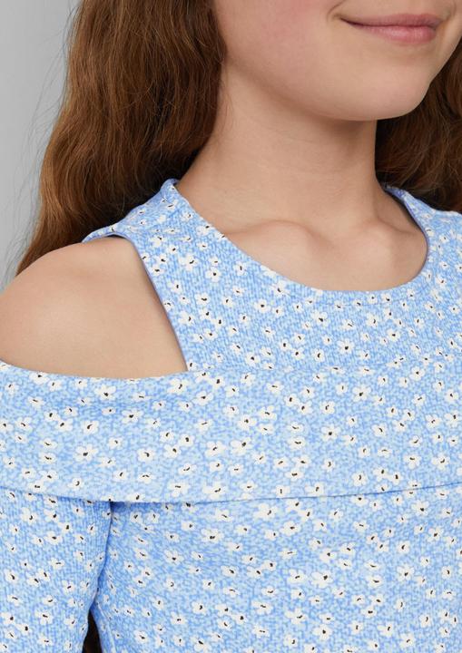 Produktbild S.Oliver T-Shirt Enges Shirt aus Rippware mit Off-Shoulder-Ausschnitt (158, 164)