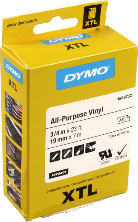 Produktbild Dymo XTL Allzweck-Vinyl (1.90 cm, Weiss)