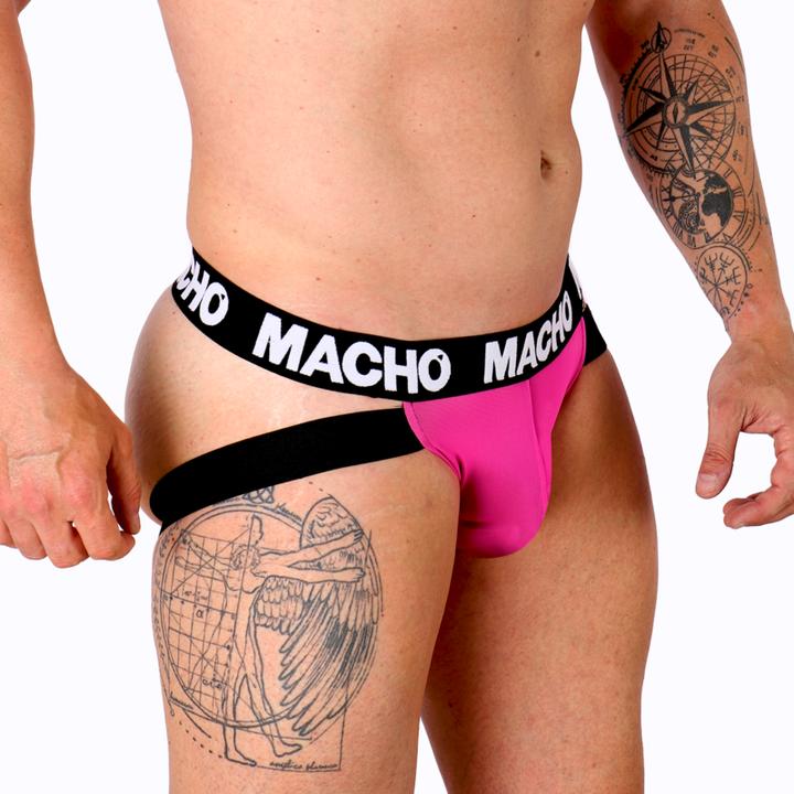 Actual product image Macho Underwear Macho - Mx28fa Jock Pink Neon M (M)