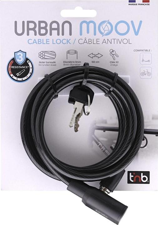 Produktbild T'nB TNB E-Scooter/Bike Kabelschloss 1.5 Meter (150 cm)