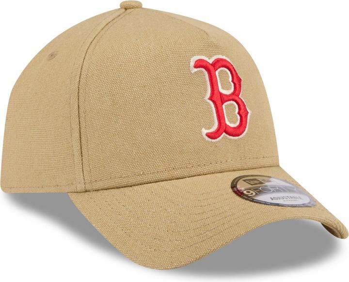 Produktbild New Era A-Frame Trucker Leinen Cap - Boston Red Sox beige (One Size)