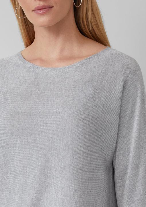 Produktbild s.Oliver Strickpullover Strickpullover mit Glitzergarn und 3/4-Fledermausärmeln (40)