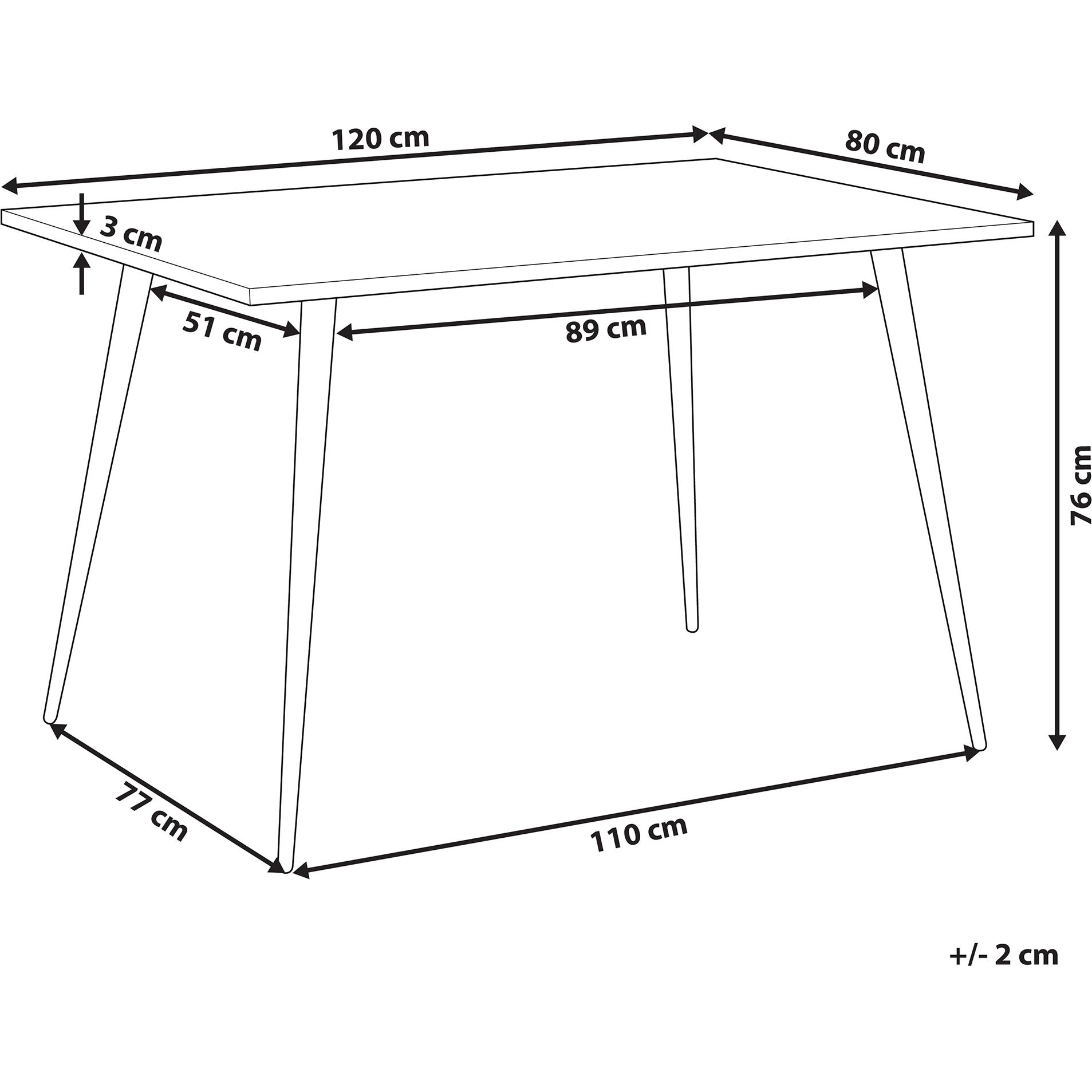 Thumbnail - Beliani, Esstisch, Santiago